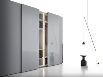 EGO SLIDING - Sectional wooden wardrobe with sliding doors by Santalucia Mobili - view 3